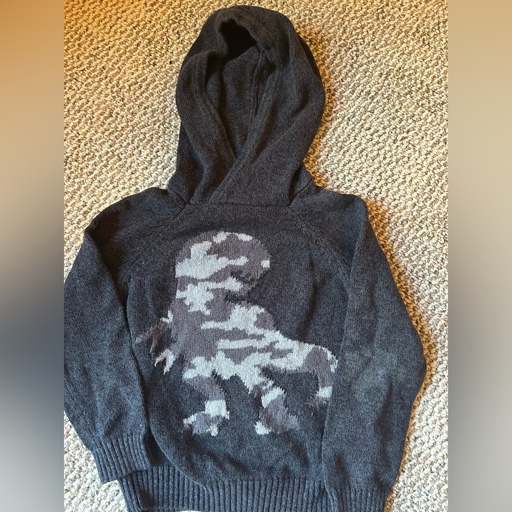 George Dino Dark Gray Knit Pullover US Size 6